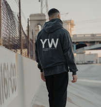 Load image into Gallery viewer, Vintage Black Washed Oversize Hoodie