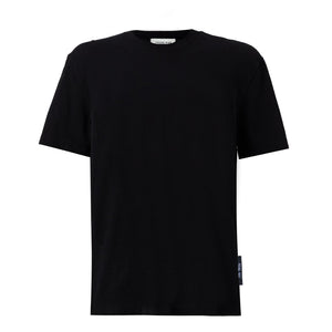 Mens Plain Black Classic Luxury T-shirt front