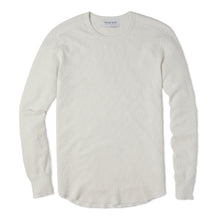 Load image into Gallery viewer, Mens designer fashion crewneck thermal top t-shirt off white colour